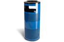 Round Perforated Steel Ash and Trash Receptacle