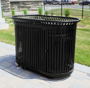 Steel Trash Can