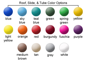 Roof, Slide, and Tube Color Options