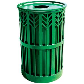 Model SPCT32 | Steel Powder Coated Trash Receptacle