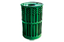 Powder-Coated Steel Trash Receptacles
