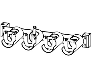 Wall Mounted Skateboard Rack