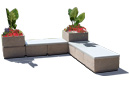 Modular Concrete Bench and Stackable Sections