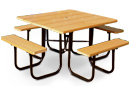 Sombrero Recycled Plastic Square Picnic Tables