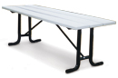 Traditional Recycled Steel Plank Picnic Tables