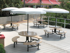 Octagon Fiberglass Umbrella | Valance