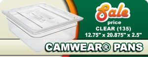 CAMWEAR� Clear Food Pans