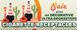 Ultra Smoke Stop Decorative Cigarette Receptacles