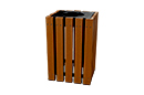 Square Recycled Plastic Trash Receptacle