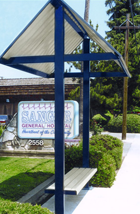 Township Series Bus Shelter Bench