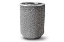 Concrete Trash Receptacle with Ash/Trash Open Lid