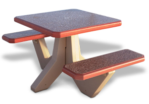 Model TF31207 | Square Concrete Commercial Picnic Table