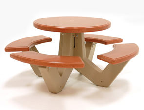 Model TF31257 | Round Concrete Commercial Picnic Table