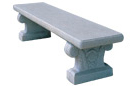 Traditional Concrete Park Bench
