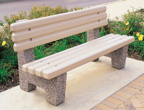 Model TF5050 | Precast Concrete Park Bench