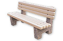 Concrete Park Bench