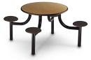 Madera� Fixed Seating Round Lunchroom Table