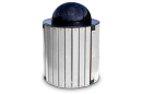 Township Trash Receptacle with Dome Lid | Aluminum