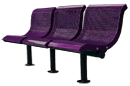Thermoplastic Coated Downtown Style Straight Benches