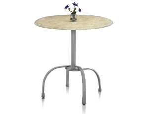 Bar Height Tulip Table Base in Silver