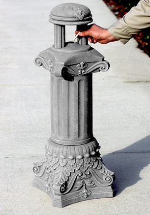 Ultra SmokeStop Smoking Receptacle | Roman Column