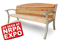 Cedar Bench with Backrest | Casino Style