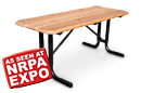 Rectangular Wood Portable Table