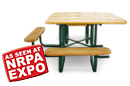 ADA Picnic Table with Douglas Fir Top and Seats