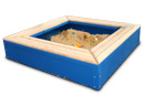 Thermoplastic Coated Kids Sandbox with Douglas Fir Seats