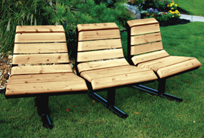 Model WFU3WBCV-P | Douglas Fir Downtown Convex Bench