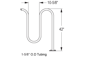 Quick Dimensions for Winder Plus Bike Rack