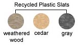 Choose Plastic Slat Color