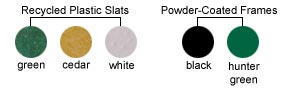 Choose Top/Seat and Frame Color
