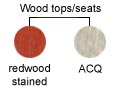 Choose a Color - Redwood Stained or ACQ Treated Southern Yellow Pine