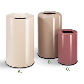 One piece lift of waste receptacles