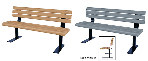 Recycled Plastic 5' Contour Bench