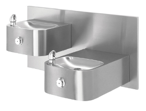 Model 119.14 | Haws Wall Mounted Hi-Lo Drinking Fountain