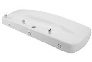 Model 1409 | White Powder-Coated Aluminum Drinking Fountain