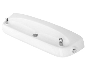 Model 1430 | Haws Drinking Fountain | White Enameled Iron