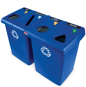 Model 1792372 | Four Stream Recycling Stations (Blue)