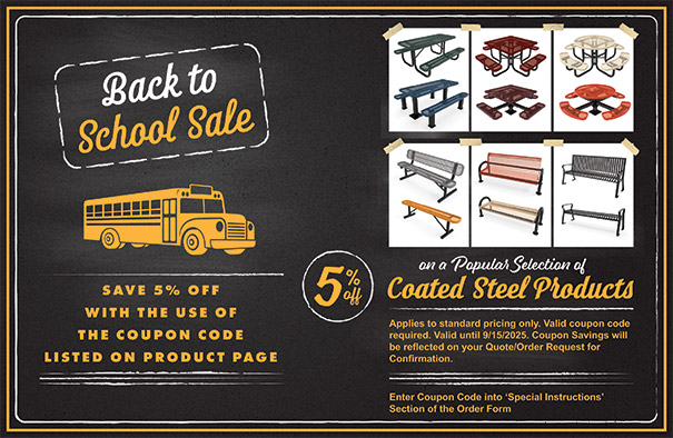 Back to School Sale - Coated Steel Products