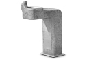 Haws 3177 | Universal Access Concrete Drinking Fountain on Square Pedestal