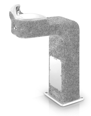 Model 3177FR | Concrete Drinking Fountain | Square Pedestal | Freeze Resistant
