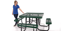 E-Series Square Steel Picnic Tables Video | YouTube