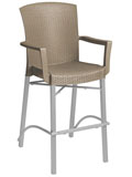 Model 48270181| Havana Barstool with Arms with Taupe Wicker Finish