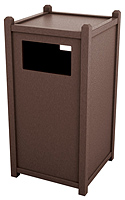 Model 5-STS26 | 26 Gallon Side Opening Recycled Plastic Trash Receptacle