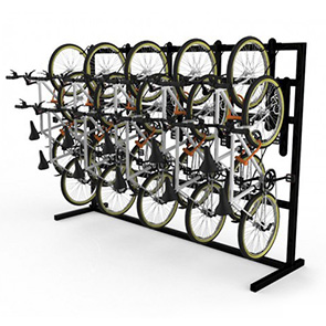 DoubleUp Single Sided Free-Standing Vertical Bike Rack