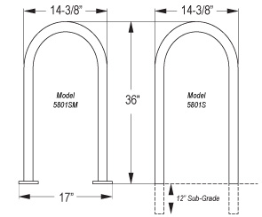 Standard Inverted U Bike Rack | Belson Outdoors®