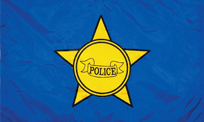 Police Department First Responder Flag Graphic