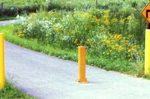 Locking Fold Down Traffic Bollard